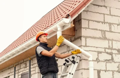 Pose et remplacement de gouttières à Zévaco
